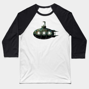 Trippy Psychedelic Submarine Baseball T-Shirt